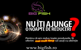 Big Fish incepe o noua campanie de reduceri care depaseste perioada unui weekend.